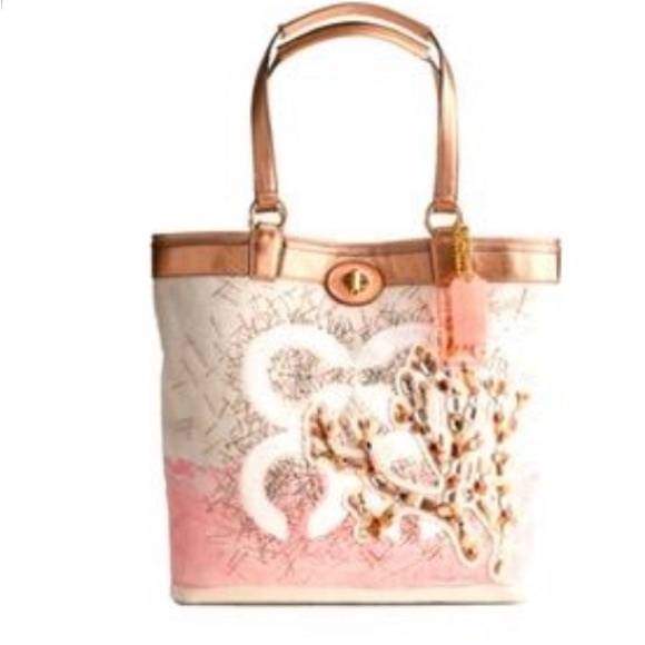 **PLEASE READ DESCRIPTION** Coach Audrey Natural Coral NWT - Picture 1 of 15